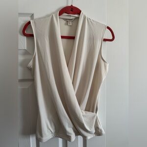 Banana Republic Cream Open Front Cardigan